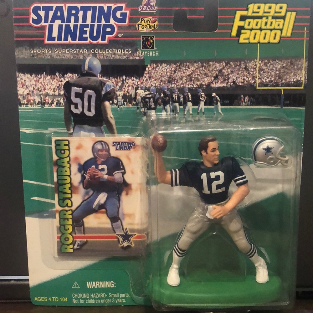 Starting Lineup 1999 Edition Roger Staubach Collectible original packaging
